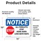 Signmission All Forklifts Stop Honk Horn Sign With Symbol, 14 in W x Rectangle, Vinyl Decal OS-2PACK-NS-D-1014-L-10117 - alternate 5